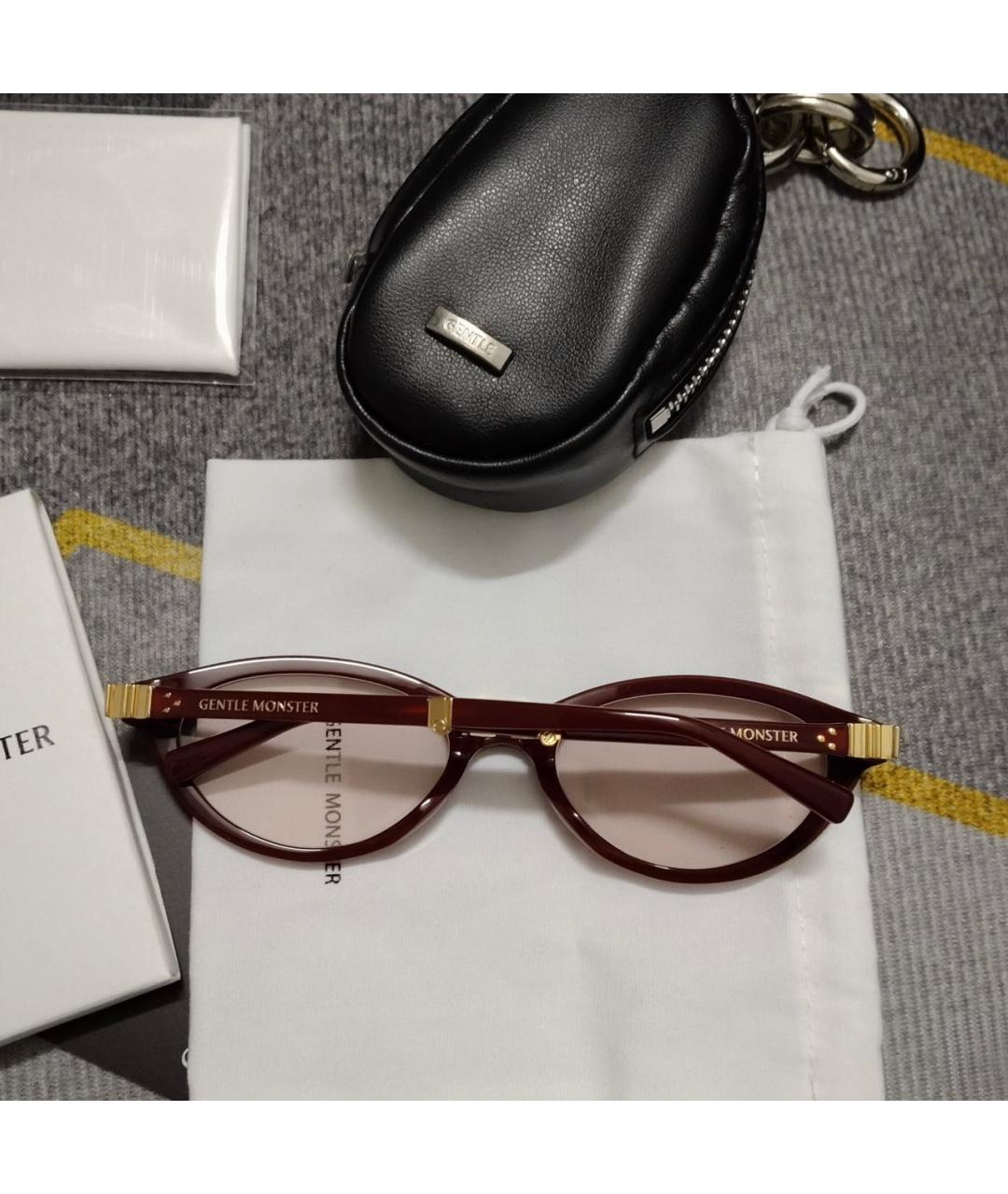 GENTLE MONSTER Бордовые солнцезащитные очки, фото 5