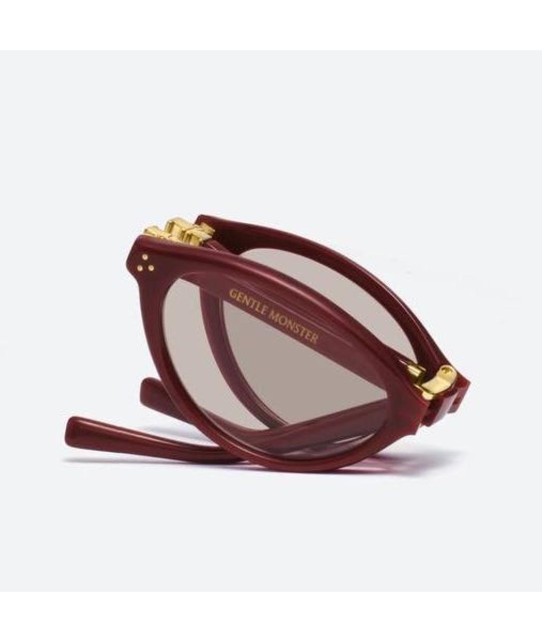 GENTLE MONSTER Бордовые солнцезащитные очки, фото 4