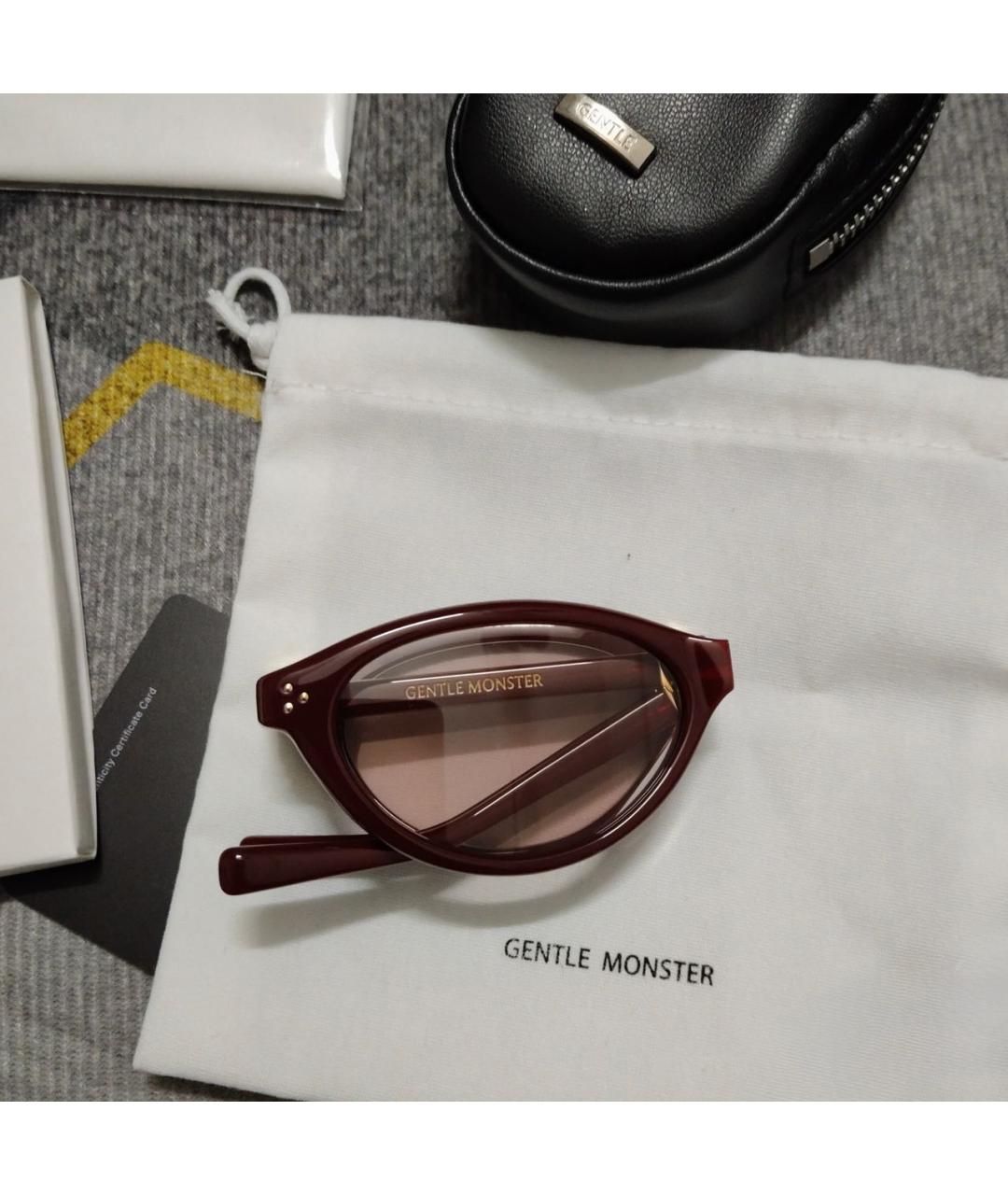 GENTLE MONSTER Бордовые солнцезащитные очки, фото 6