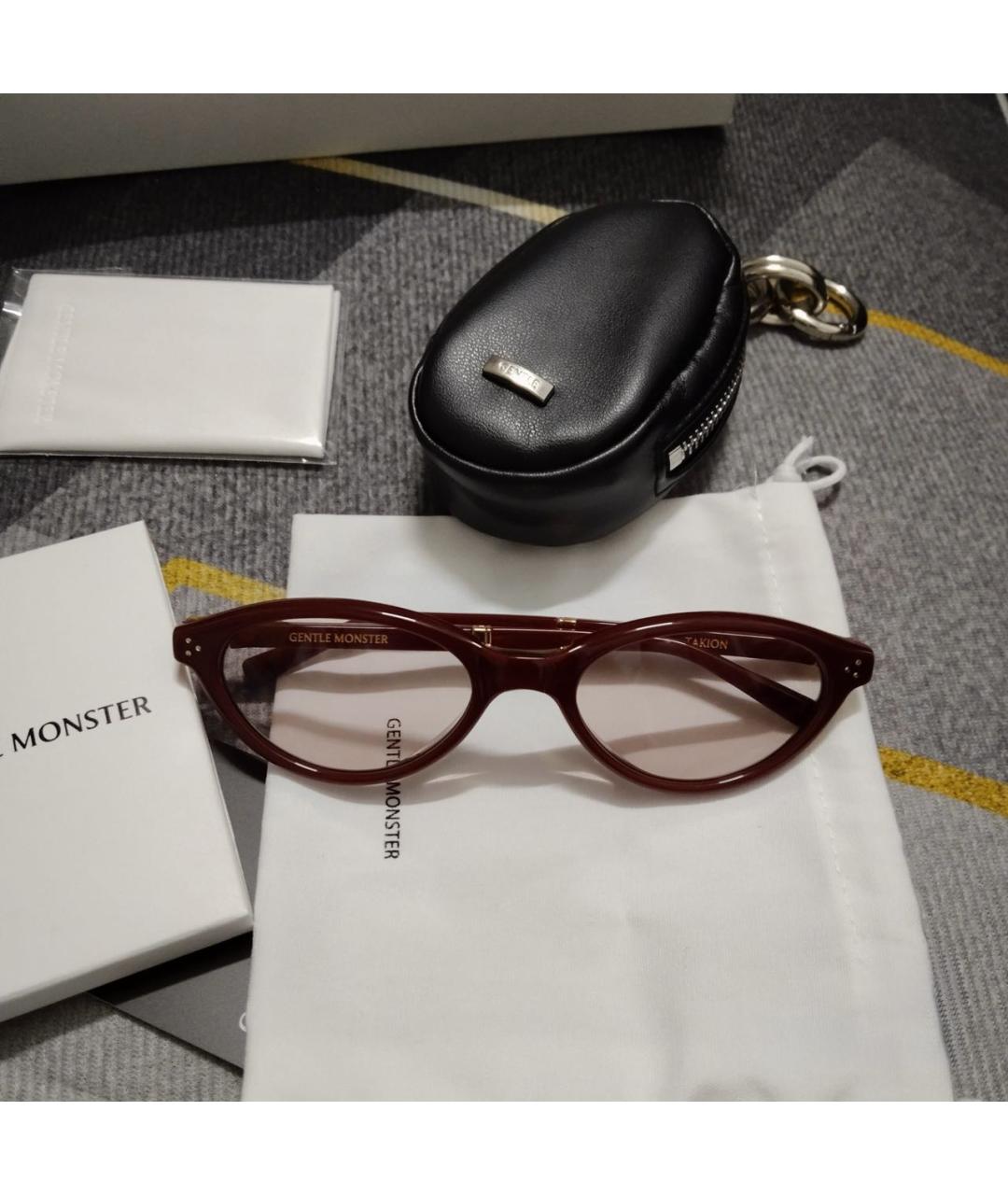 GENTLE MONSTER Бордовые солнцезащитные очки, фото 2
