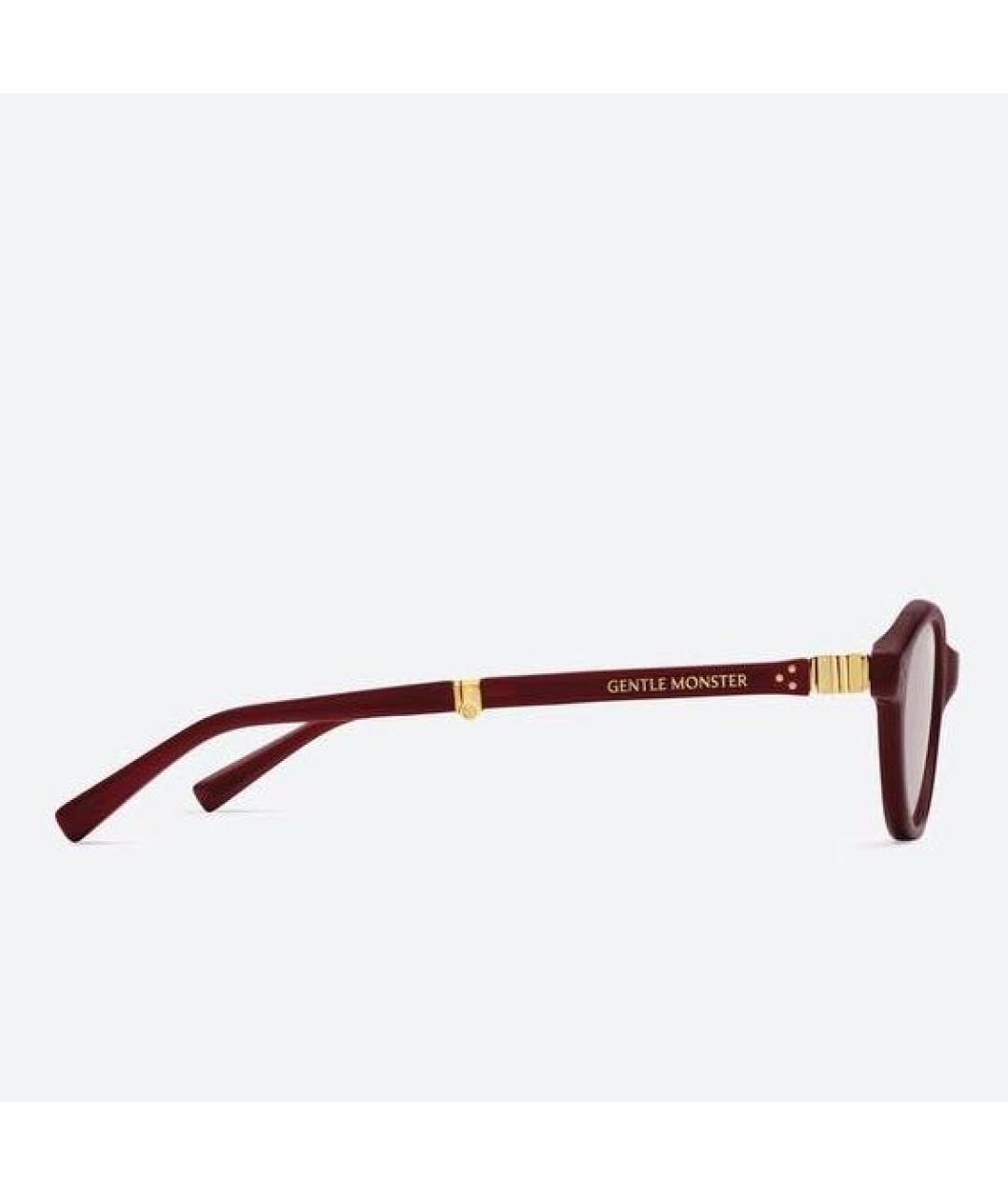 GENTLE MONSTER Бордовые солнцезащитные очки, фото 3