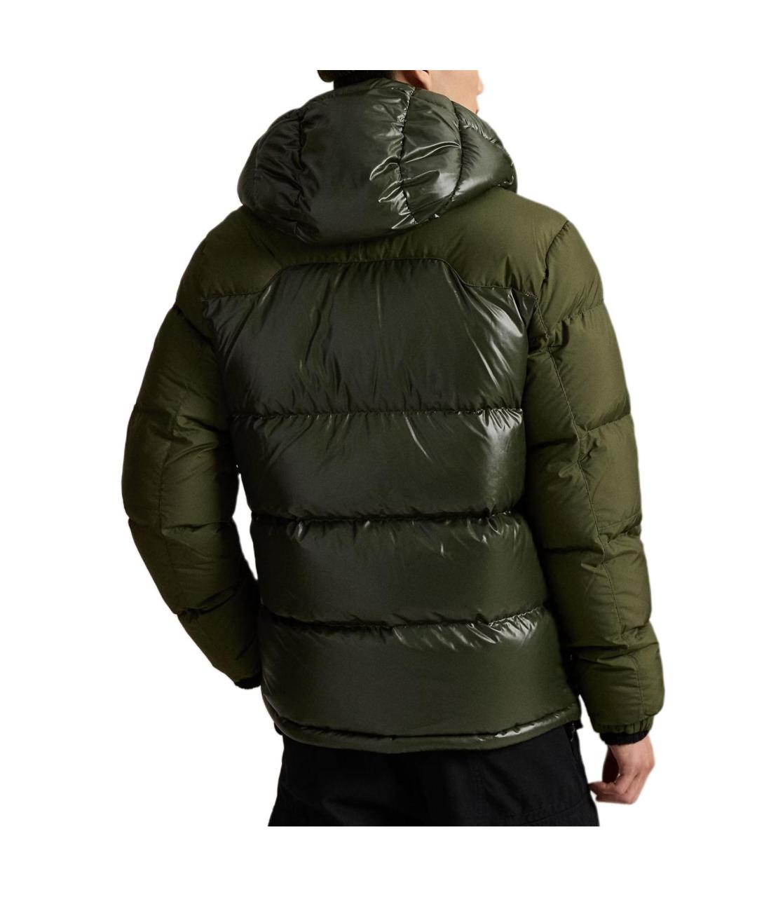 POLO RALPH LAUREN Зеленый пуховик, фото 3