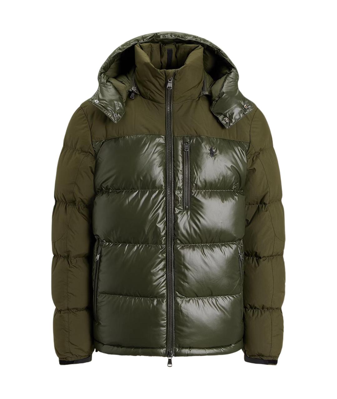 POLO RALPH LAUREN Зеленый пуховик, фото 1