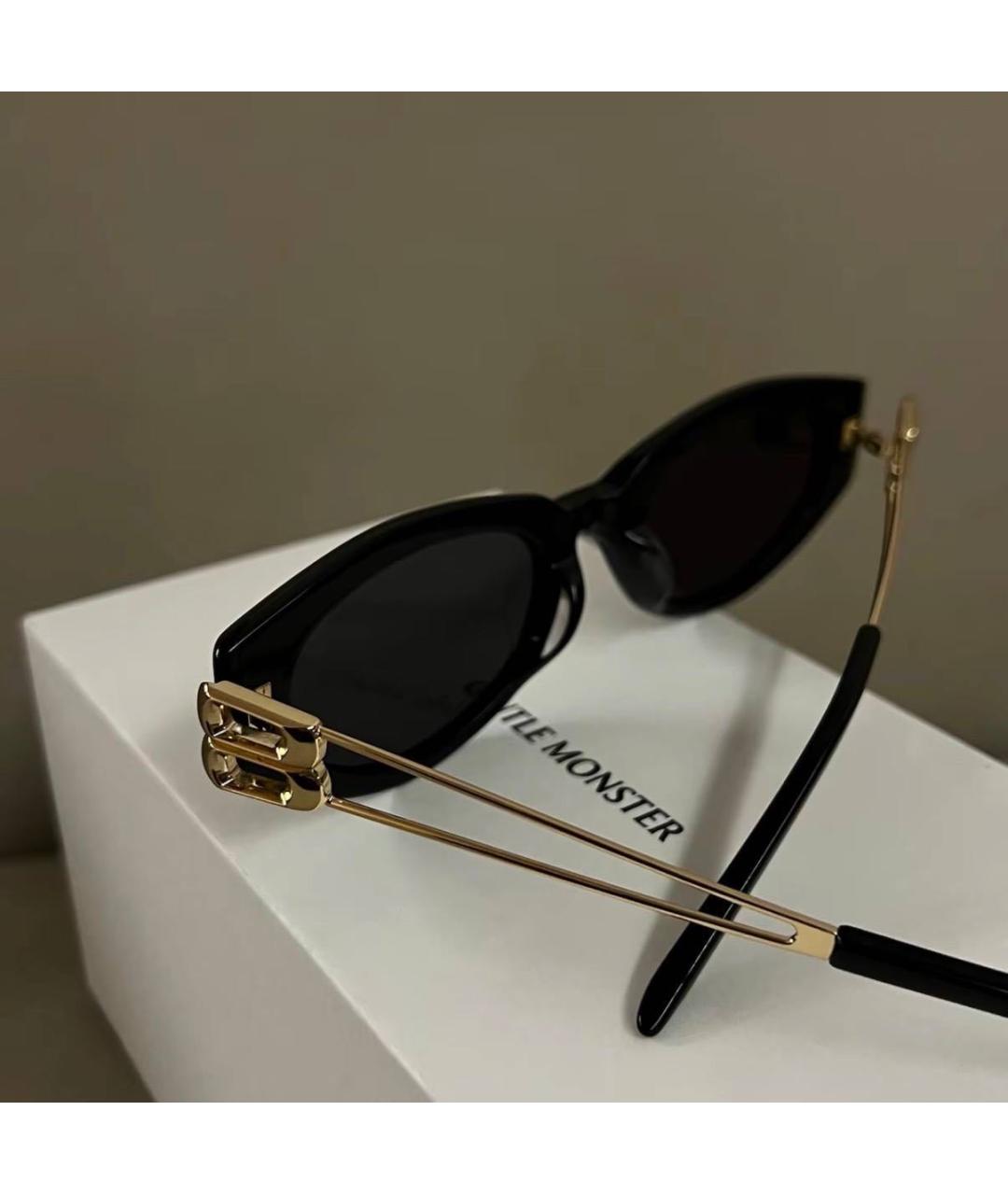 GENTLE MONSTER Черные пластиковые солнцезащитные очки, фото 5