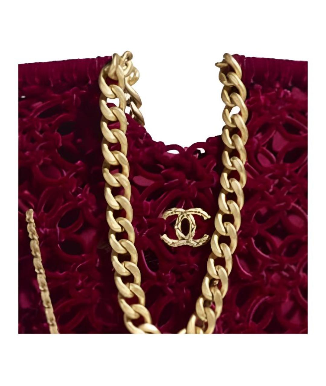CHANEL Красная сумка через плечо, фото 4