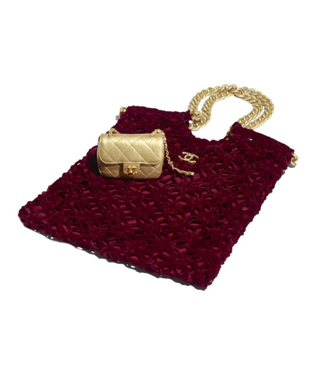 CHANEL Красная сумка через плечо, фото 3