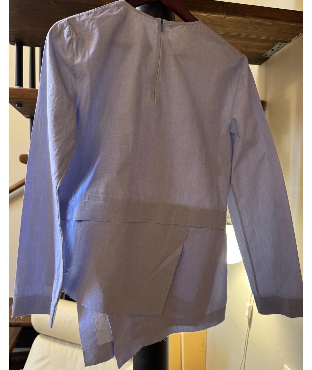 CEDRIC CHARLIER Голубая хлопковая блузы, фото 2