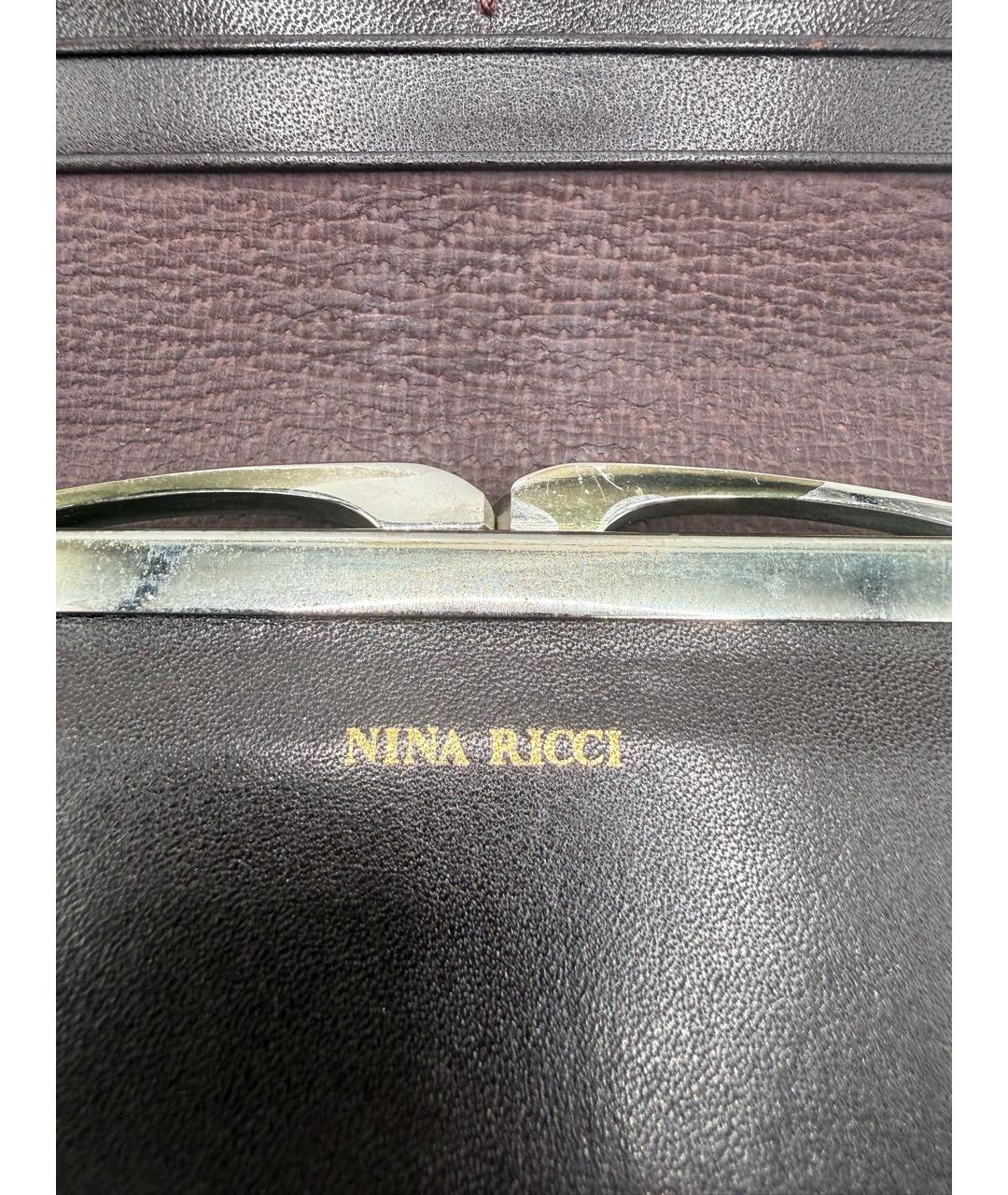 NINA RICCI Коричневый кожаный кошелек, фото 4