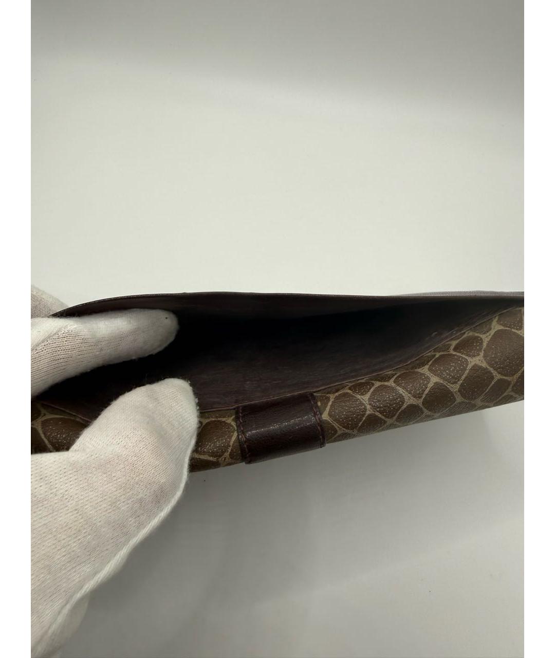 NINA RICCI Коричневый кожаный кошелек, фото 6