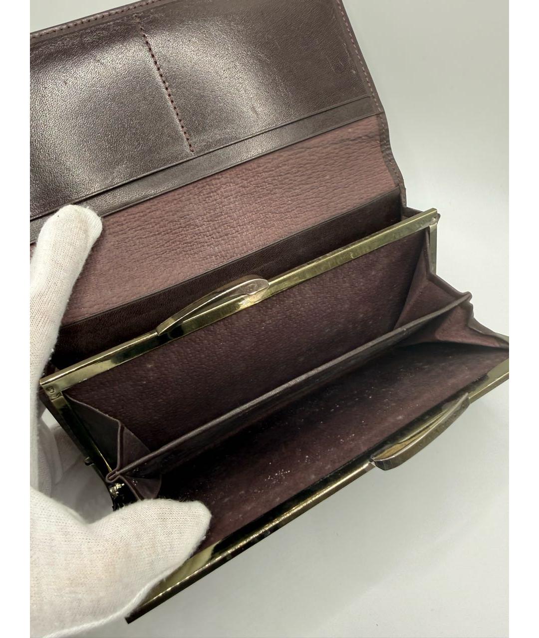 NINA RICCI Коричневый кожаный кошелек, фото 5