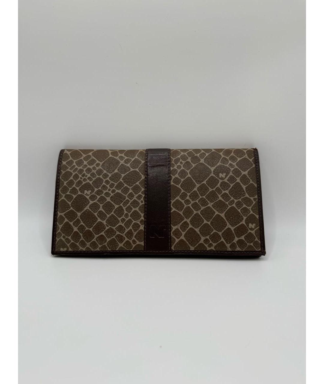 NINA RICCI Коричневый кожаный кошелек, фото 7