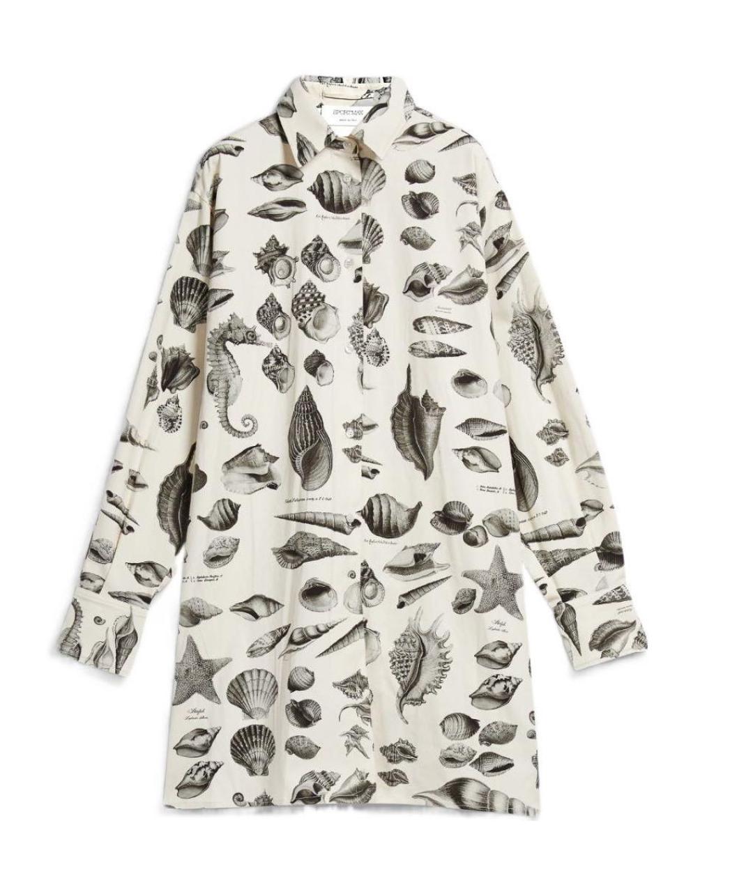 SPORTMAX Бежевое деним повседневное платье, фото 9