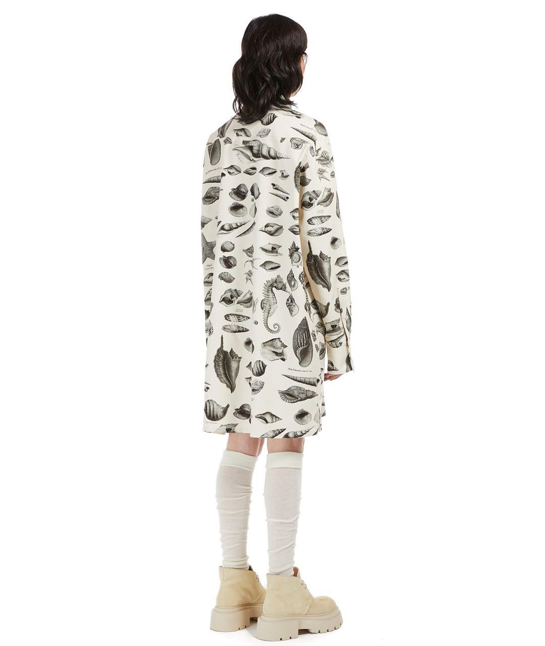 SPORTMAX Бежевое деним повседневное платье, фото 2