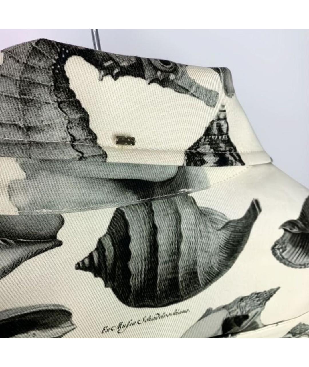 SPORTMAX Бежевое деним повседневное платье, фото 5