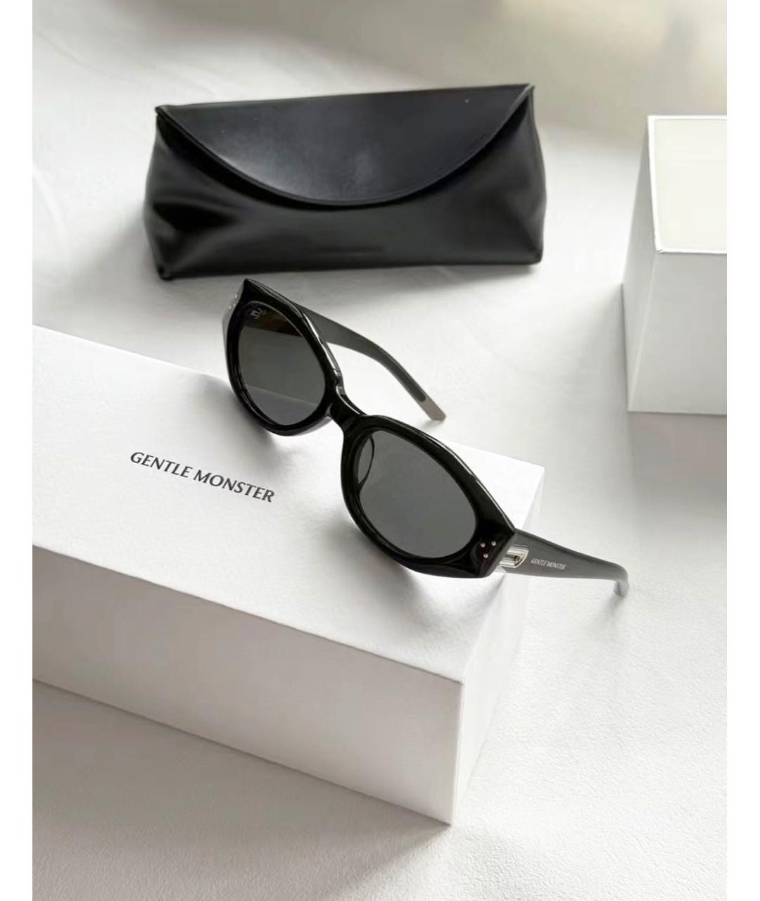 GENTLE MONSTER Черные пластиковые солнцезащитные очки, фото 3