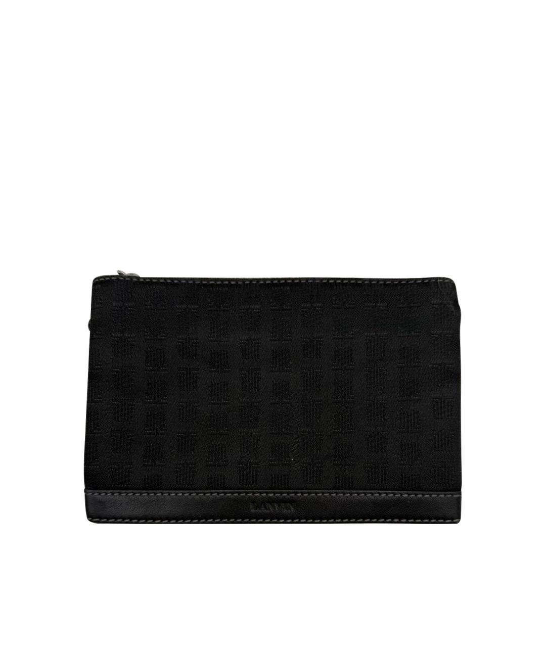 LANVIN Черный кожаный кошелек, фото 1