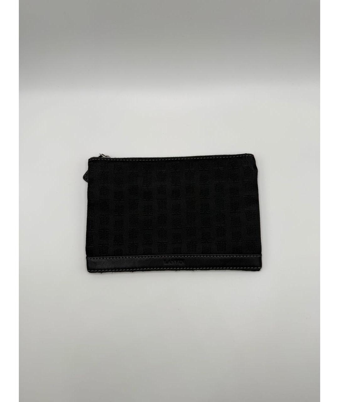 LANVIN Черный кожаный кошелек, фото 2