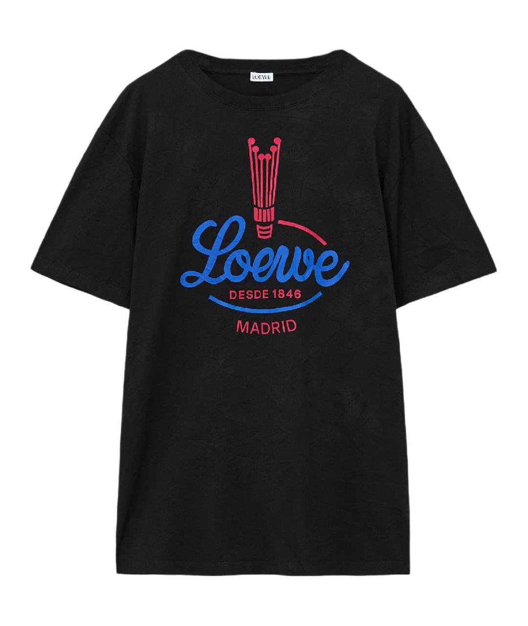 LOEWE Черная футболка, фото 1