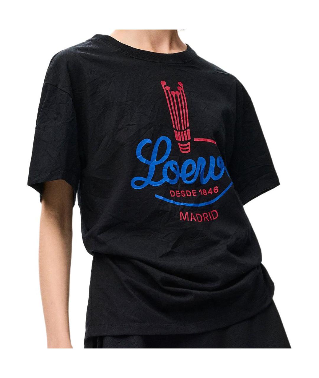 LOEWE Черная футболка, фото 4