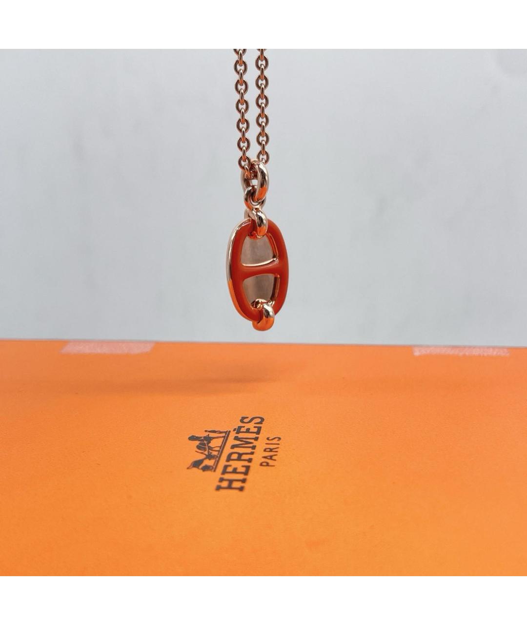 HERMES Оранжевое колье, фото 4