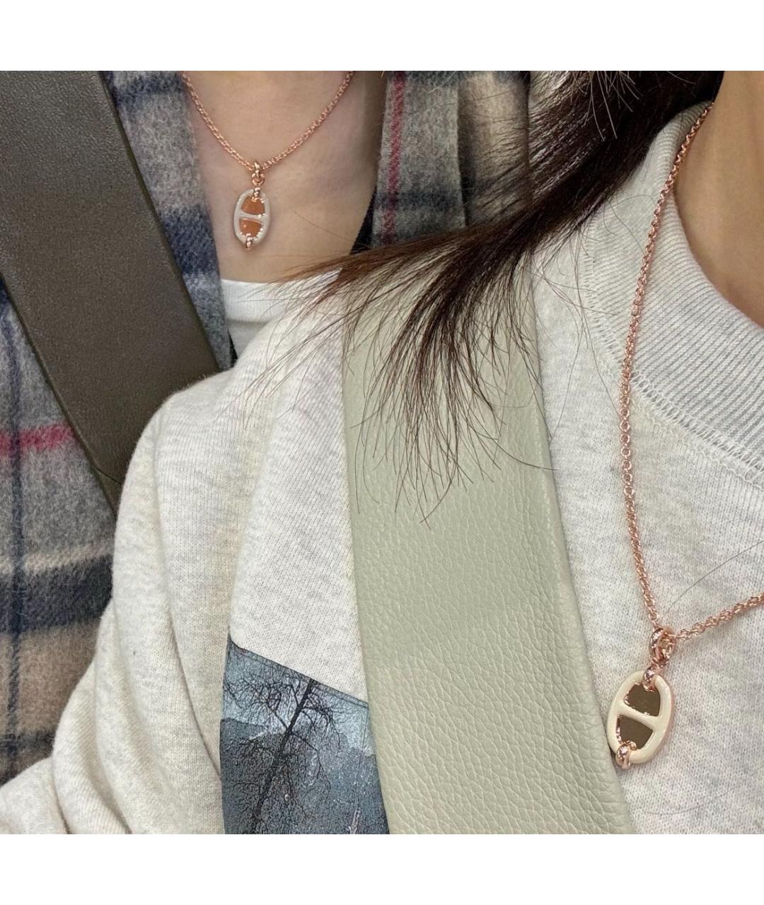 HERMES Оранжевое колье, фото 7