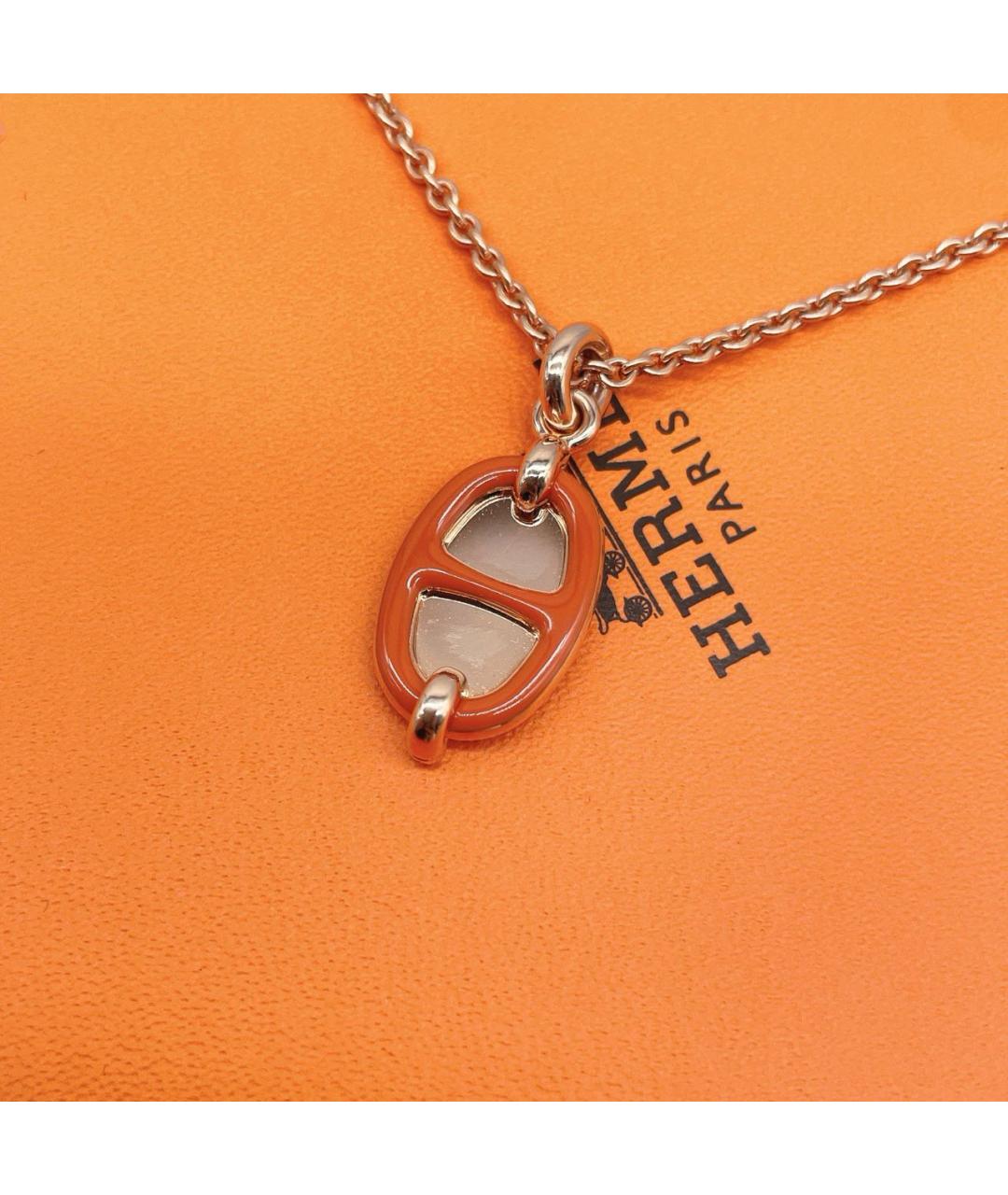 HERMES Оранжевое колье, фото 5