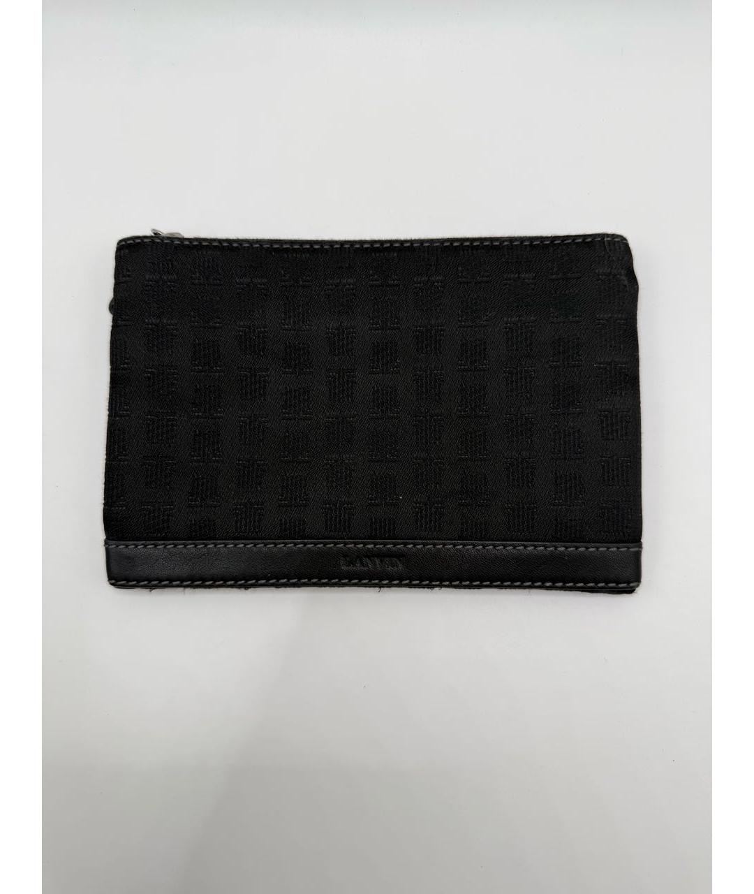 LANVIN Черный кожаный кошелек, фото 6