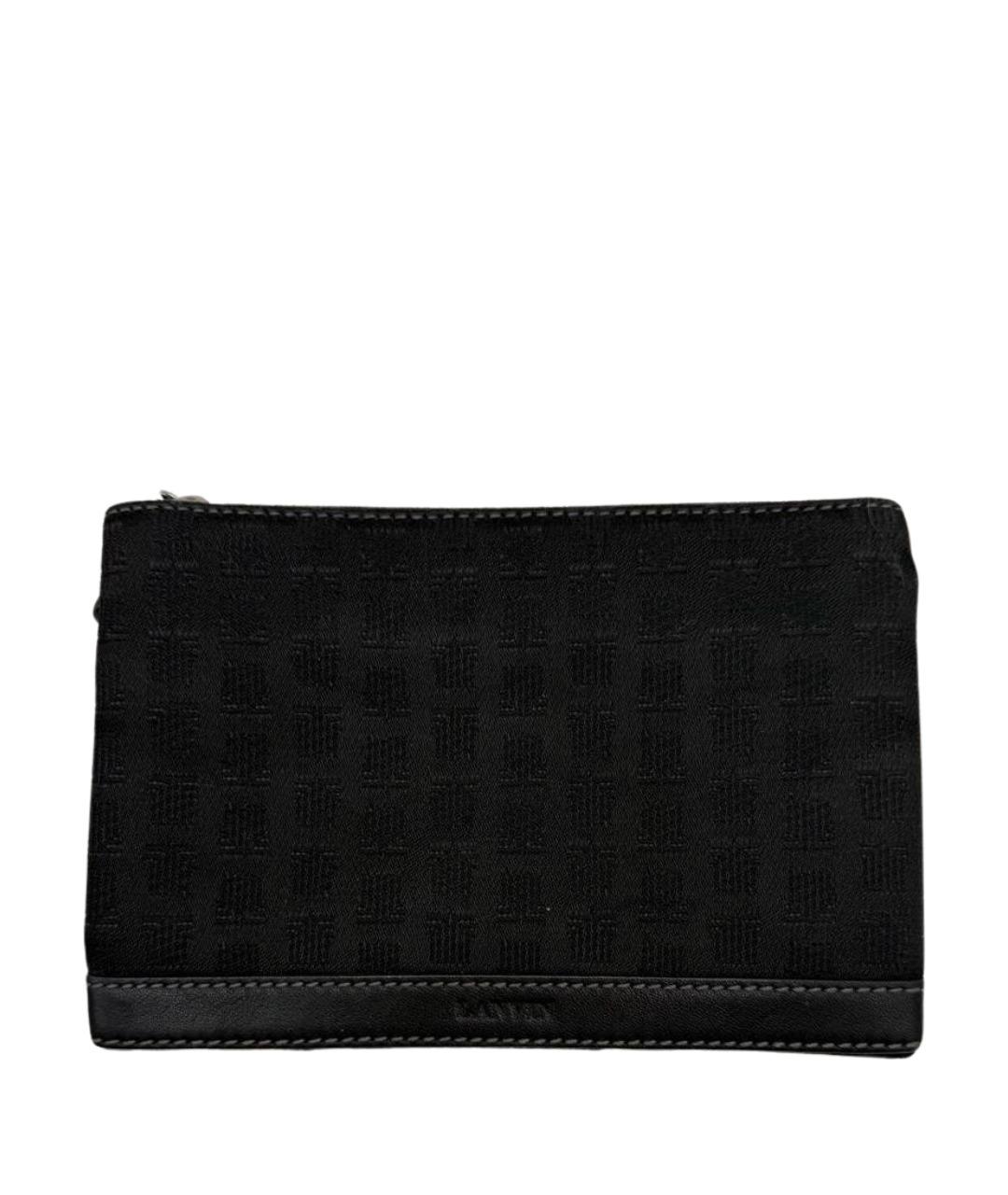 LANVIN Черный кожаный кошелек, фото 1