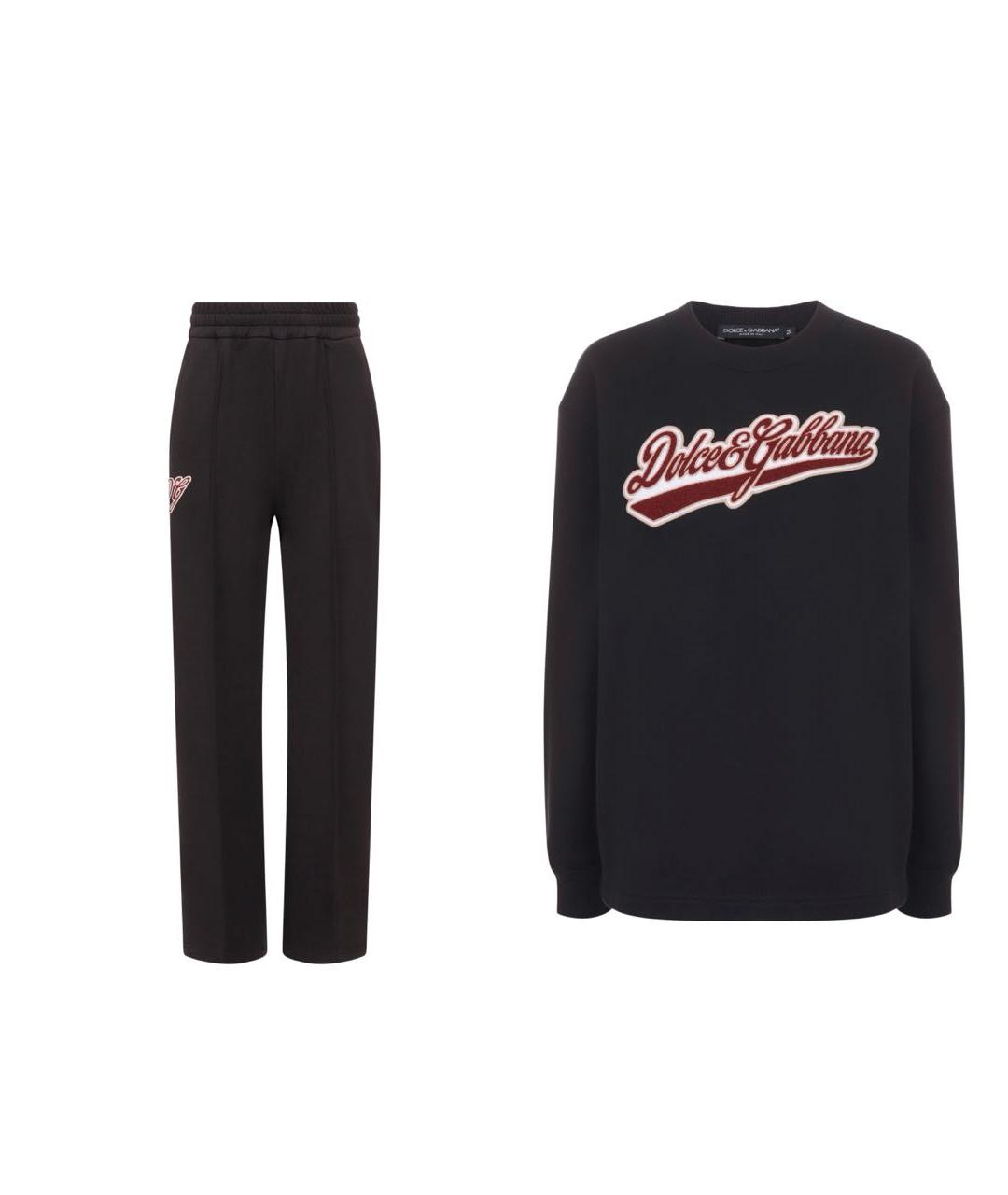 DOLCE&GABBANA Черный хлопковый спортивные костюмы, фото 1