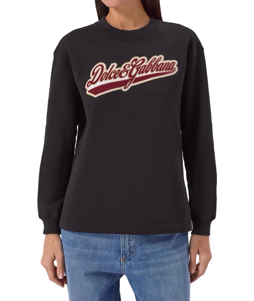 DOLCE&GABBANA Черный хлопковый спортивные костюмы, фото 2