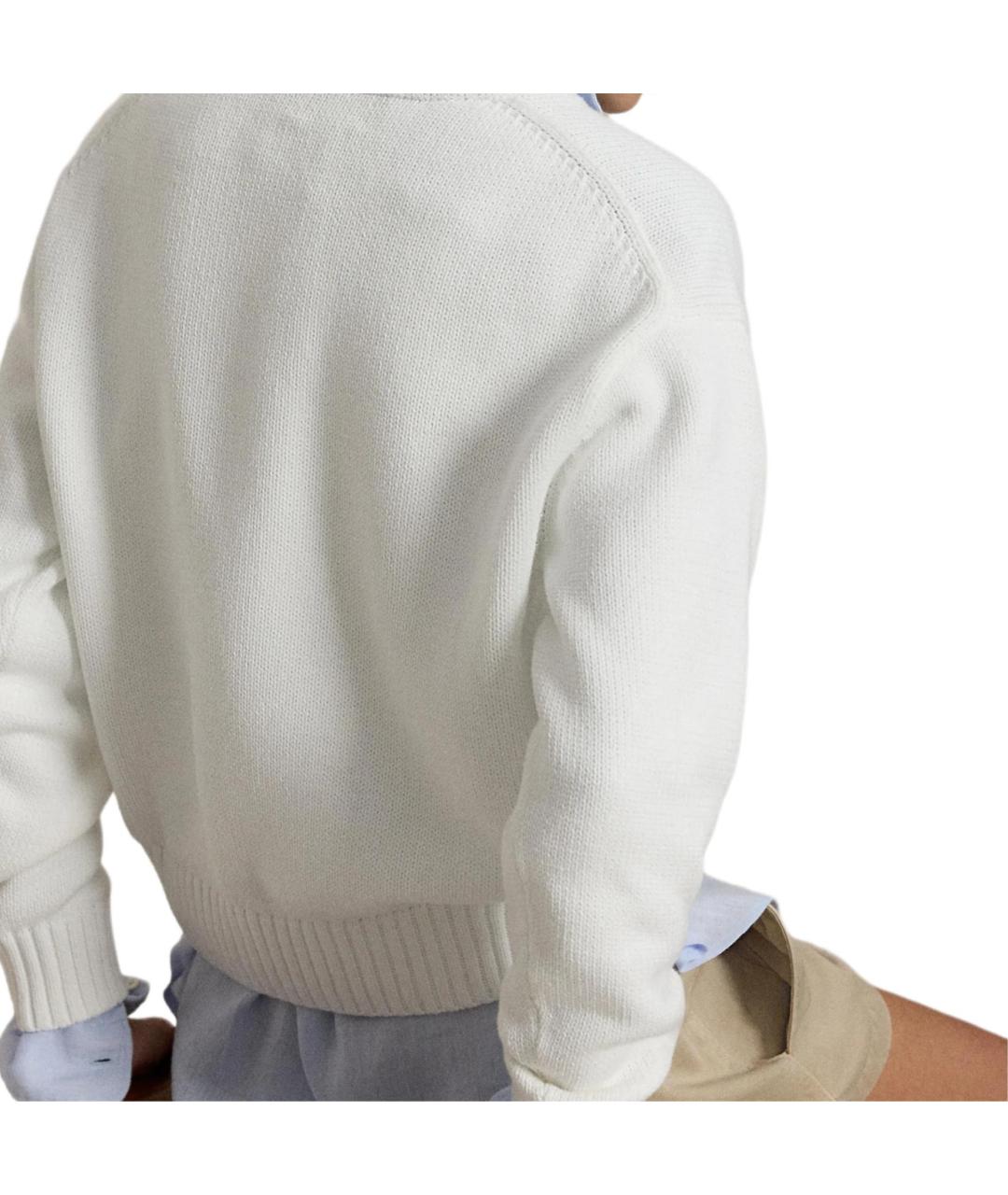 POLO RALPH LAUREN Белый джемпер / свитер, фото 5