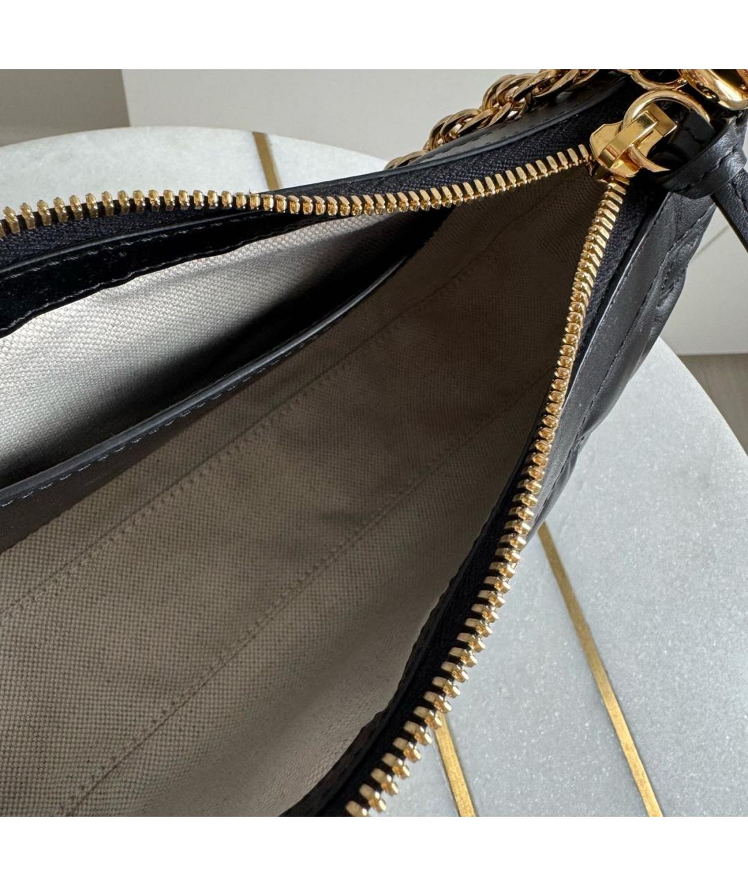 GUCCI Черная кожаная сумка через плечо, фото 7