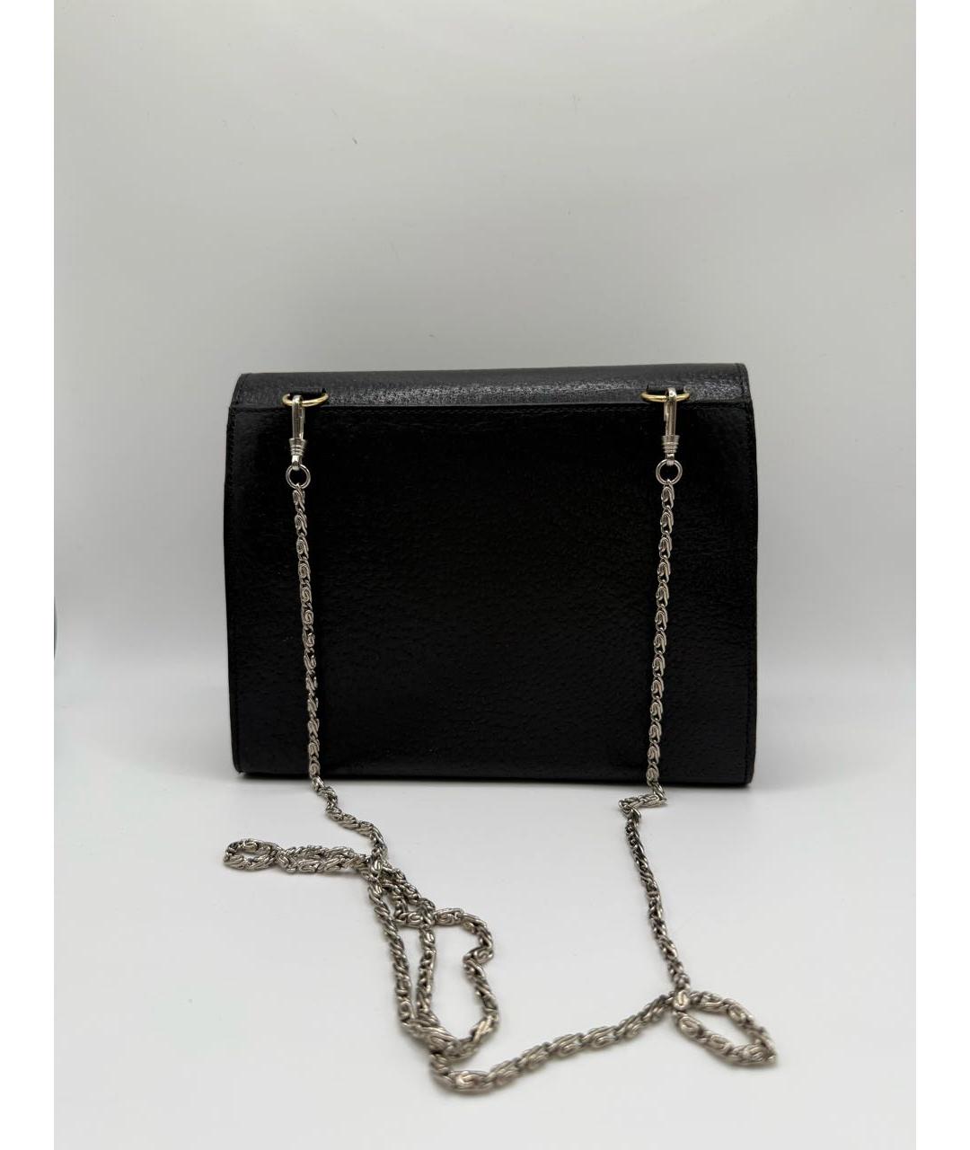 VALENTINO Черная кожаная сумка через плечо, фото 2