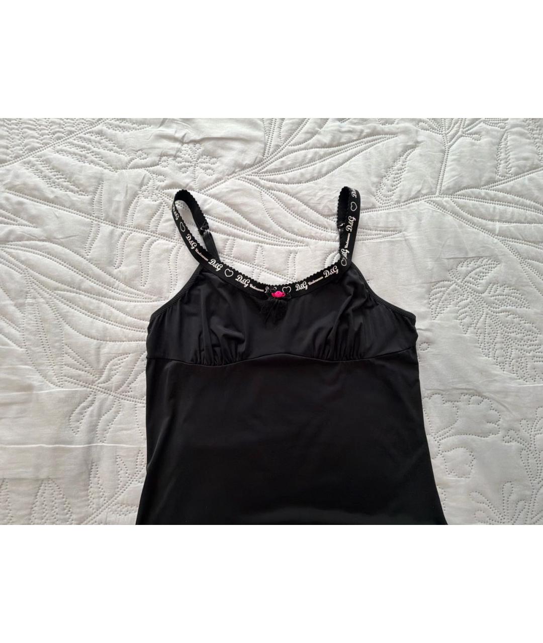 DOLCE&GABBANA Черная пижамы и сорочки, фото 3