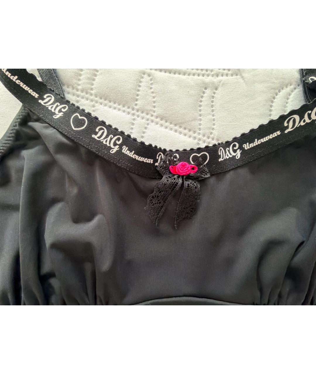 DOLCE&GABBANA Черная пижамы и сорочки, фото 4