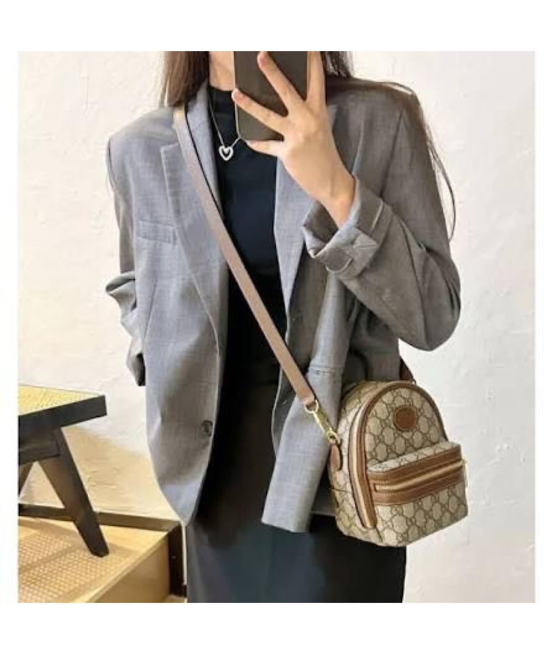 GUCCI Бежевый рюкзак, фото 8