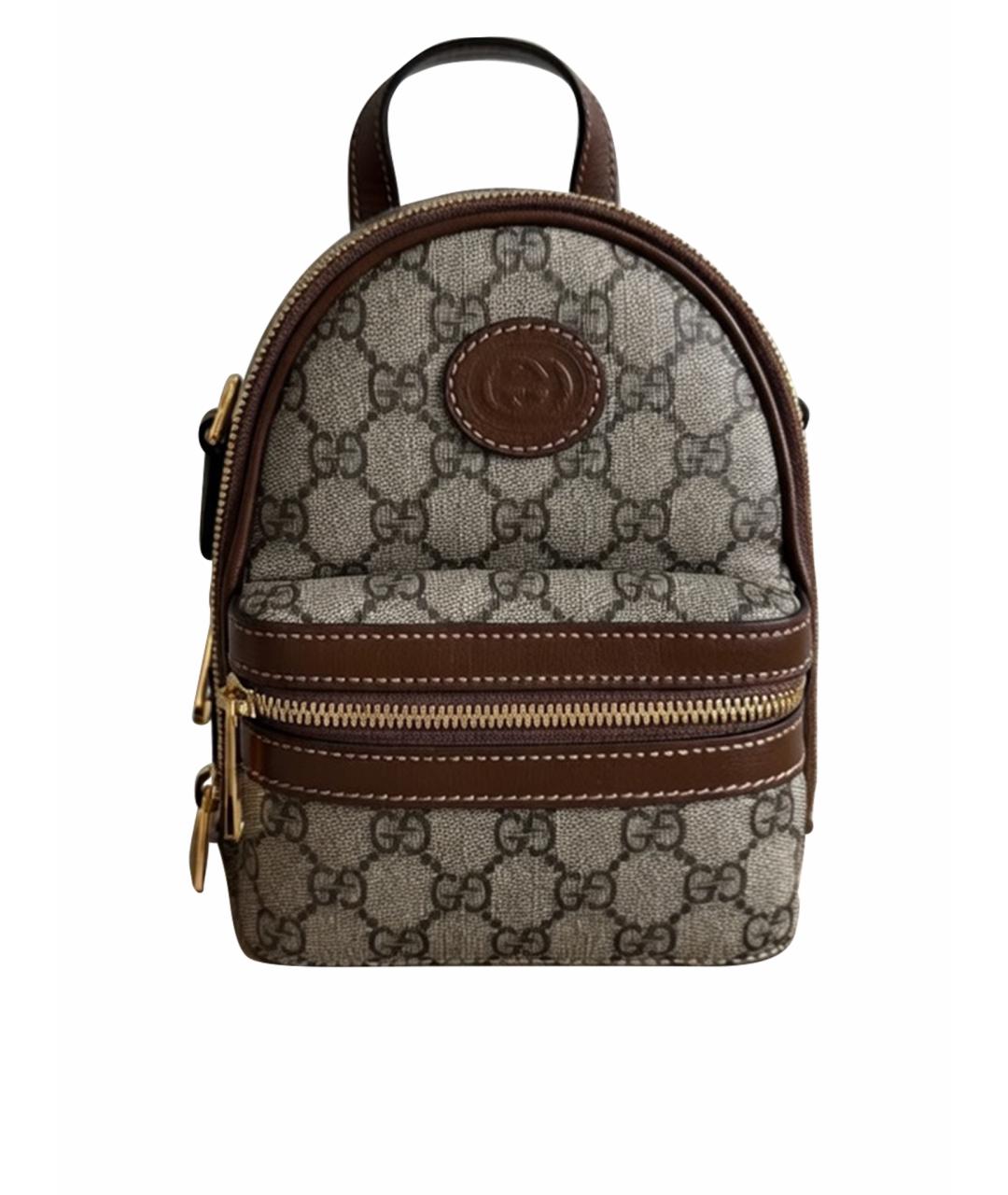 GUCCI Бежевый рюкзак, фото 1