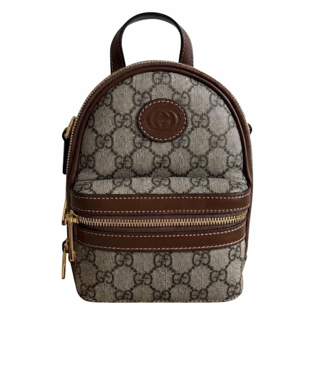 GUCCI Бежевый рюкзак, фото 9