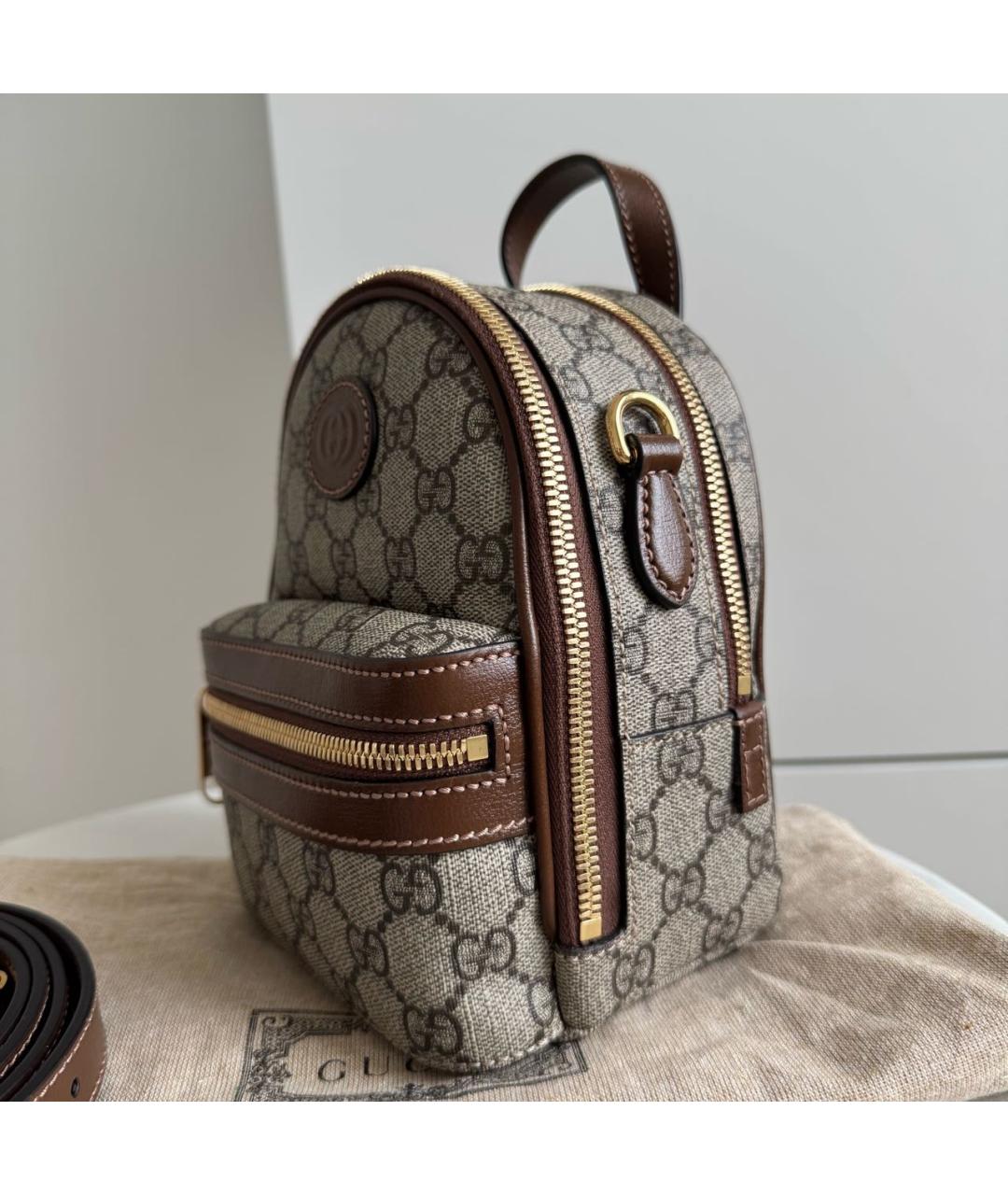 GUCCI Бежевый рюкзак, фото 2