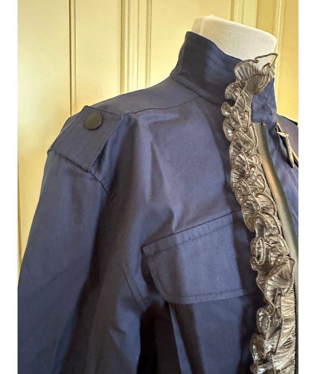 LOUIS VUITTON Темно-синяя хлопковая рубашка, фото 3