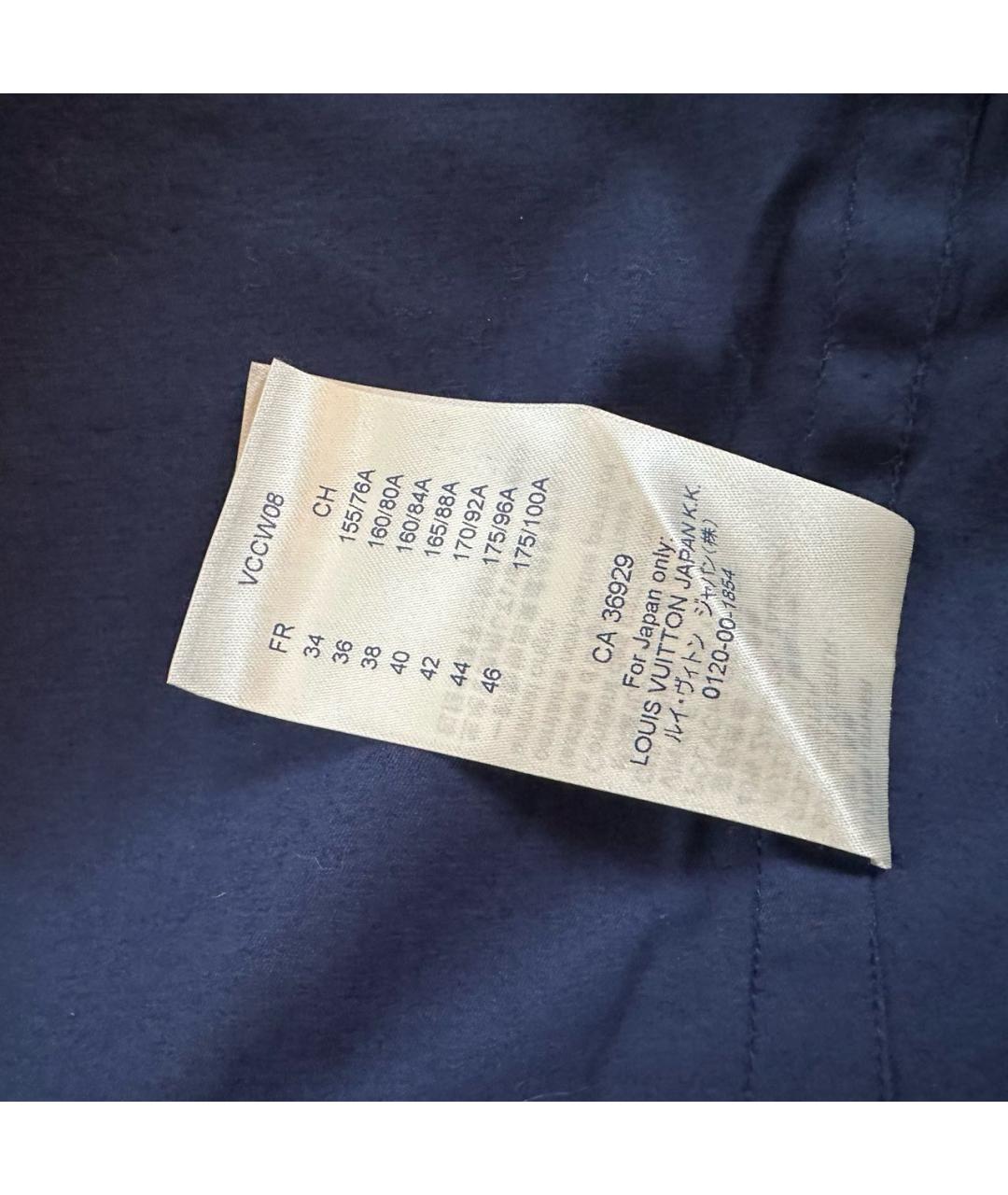 LOUIS VUITTON Темно-синяя хлопковая рубашка, фото 5