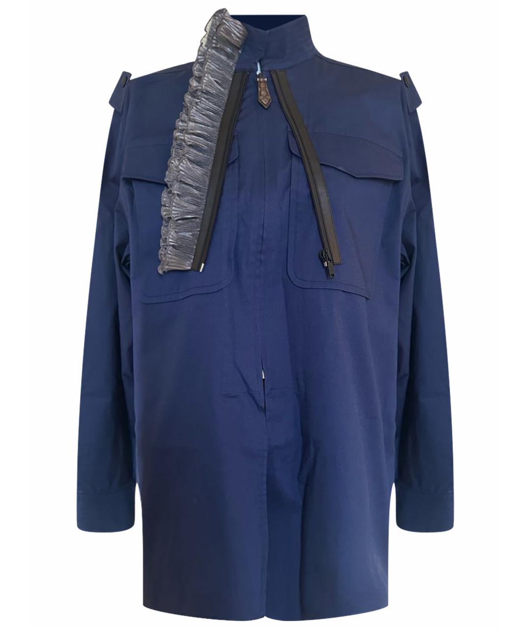 LOUIS VUITTON Темно-синяя хлопковая рубашка, фото 1