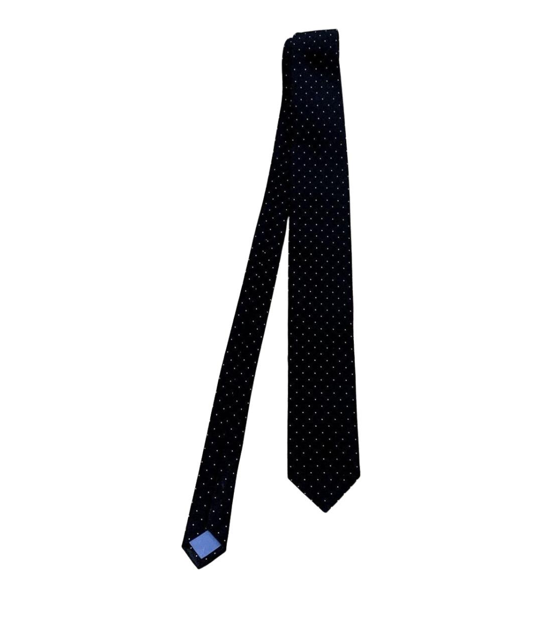 PRADA Черный шелковый галстук, фото 1