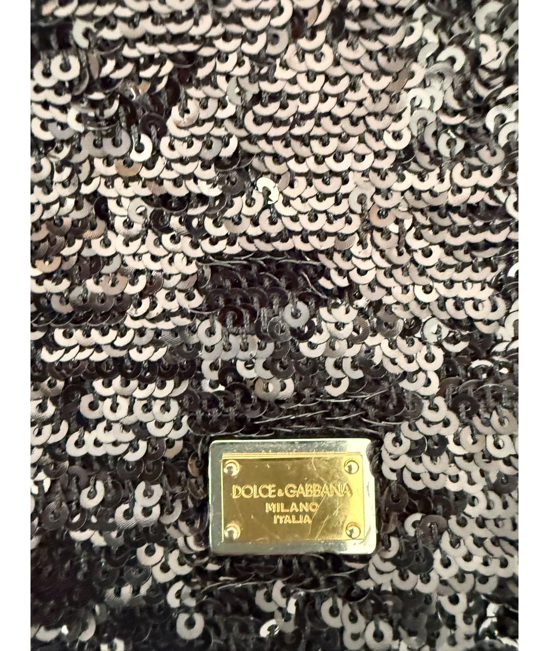 DOLCE&GABBANA Черная сумка через плечо, фото 5