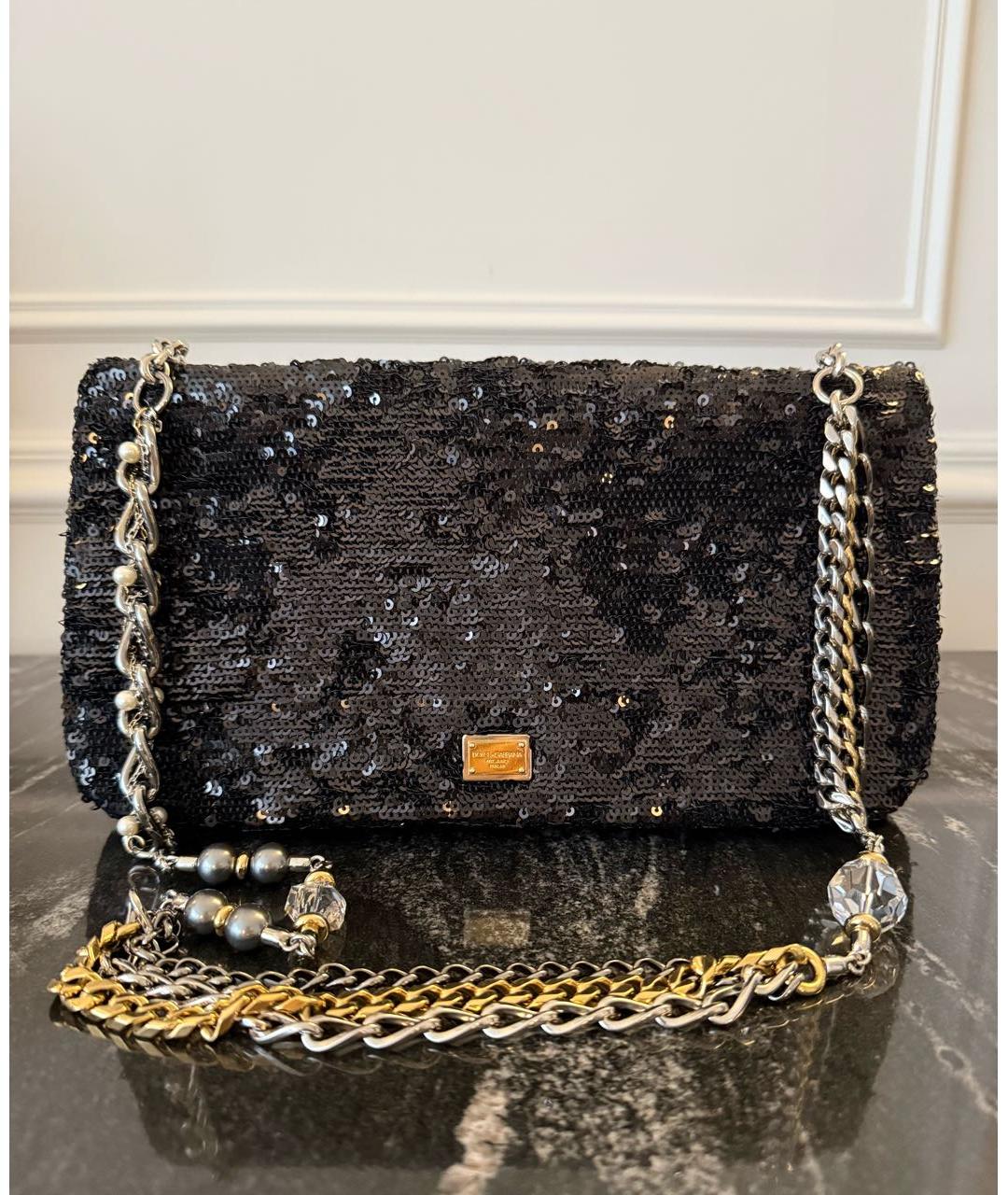 DOLCE&GABBANA Черная сумка через плечо, фото 7
