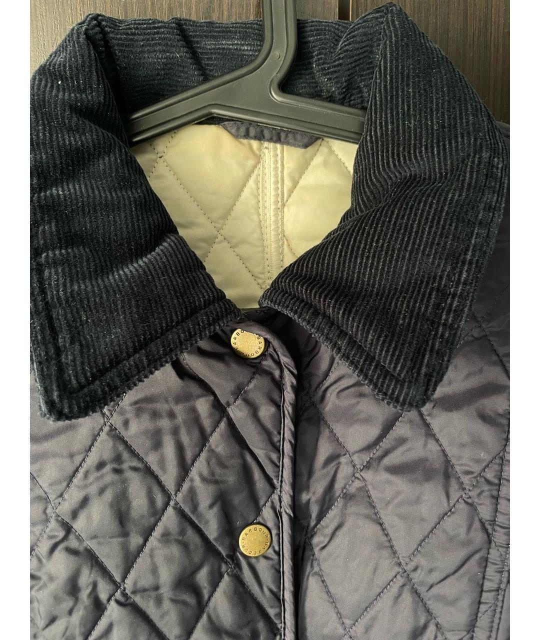BARBOUR Темно-синяя полиамидовая куртка, фото 4