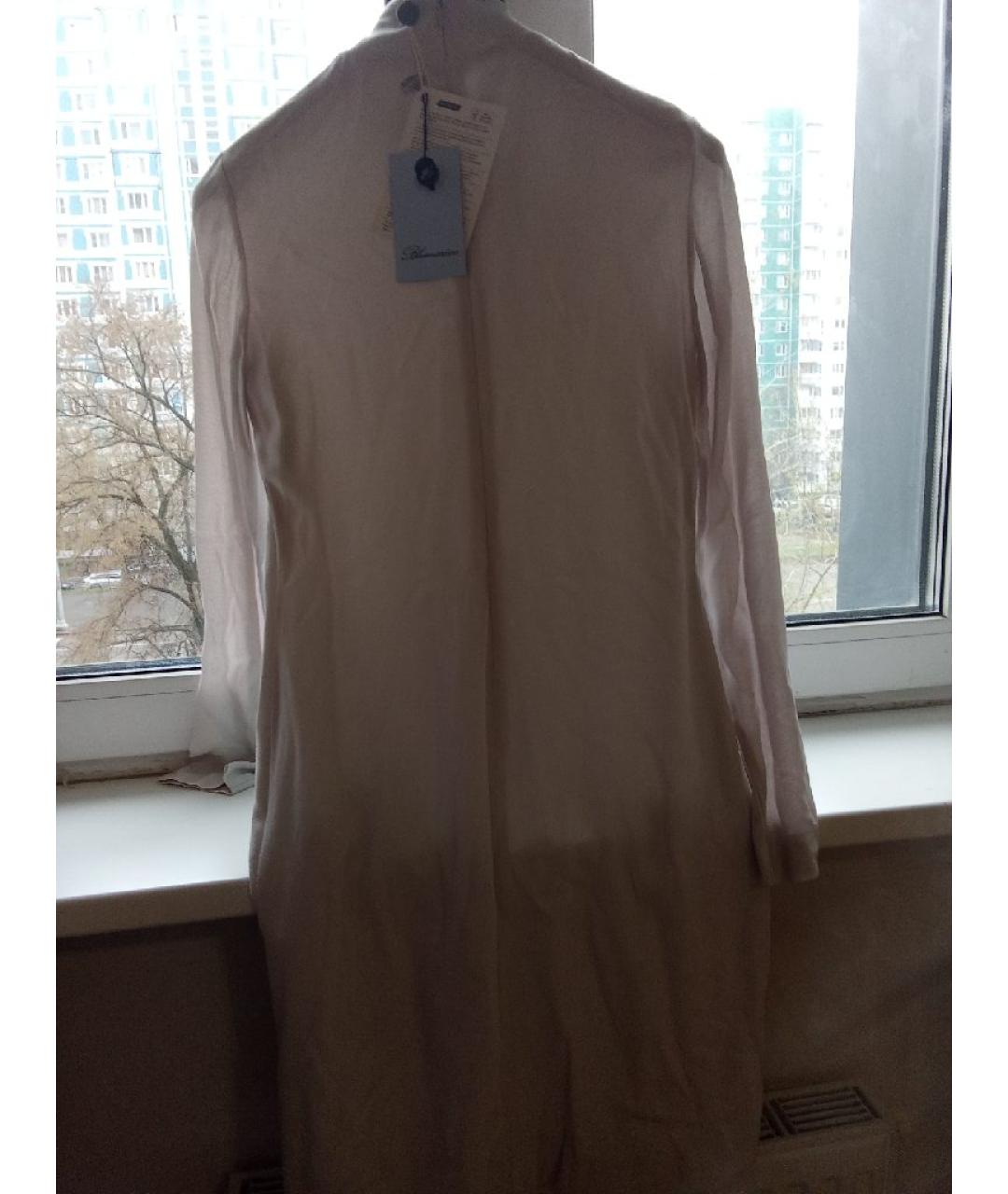 BLUMARINE Серое вискозное коктейльное платье, фото 2