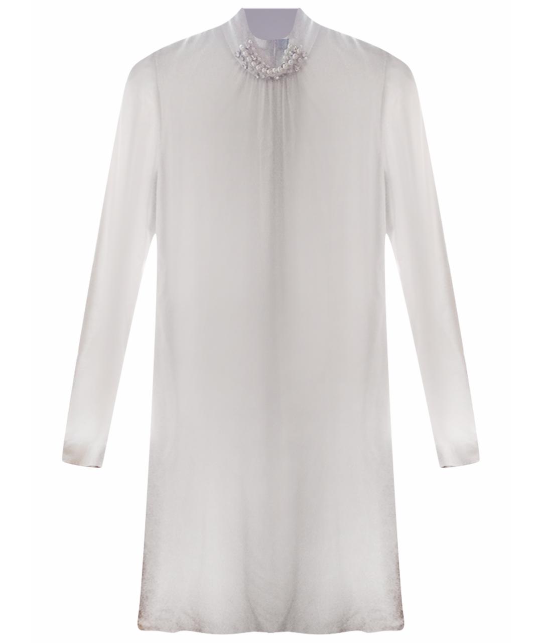 BLUMARINE Серое вискозное коктейльное платье, фото 1