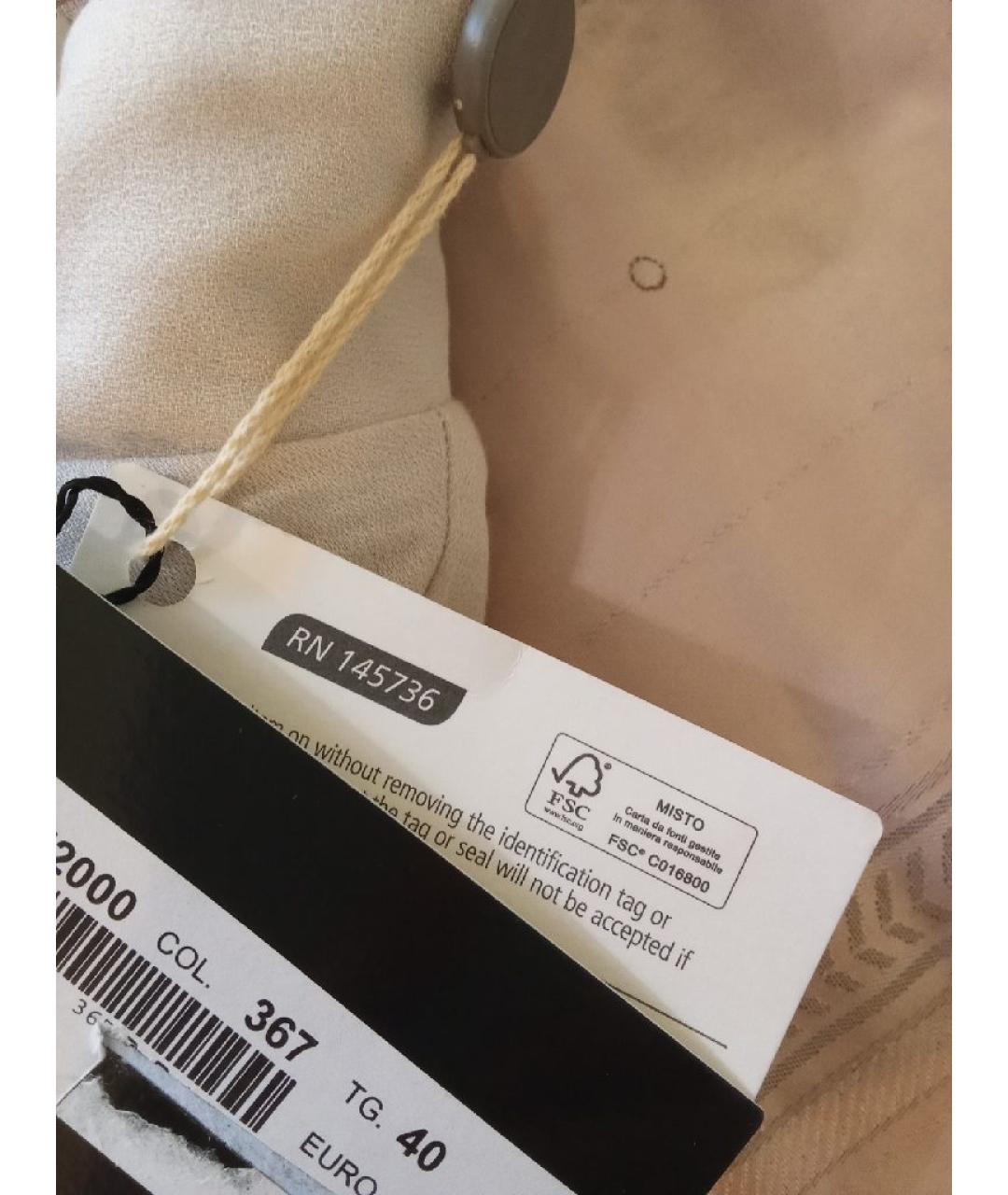 BLUMARINE Серое вискозное коктейльное платье, фото 4