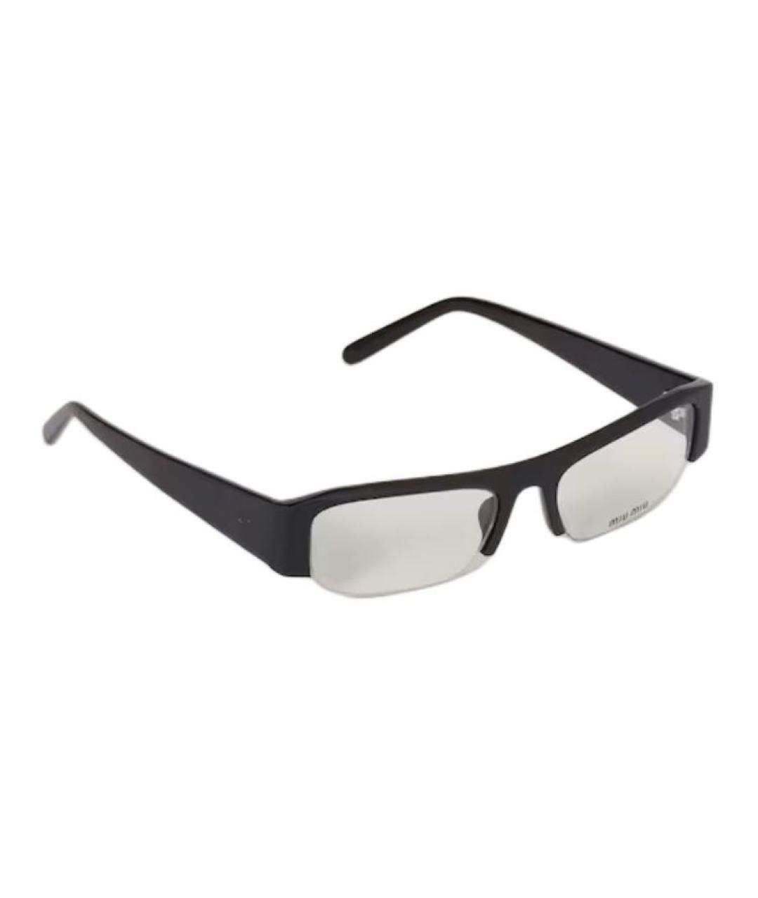 MIU MIU Черные пластиковые солнцезащитные очки, фото 4